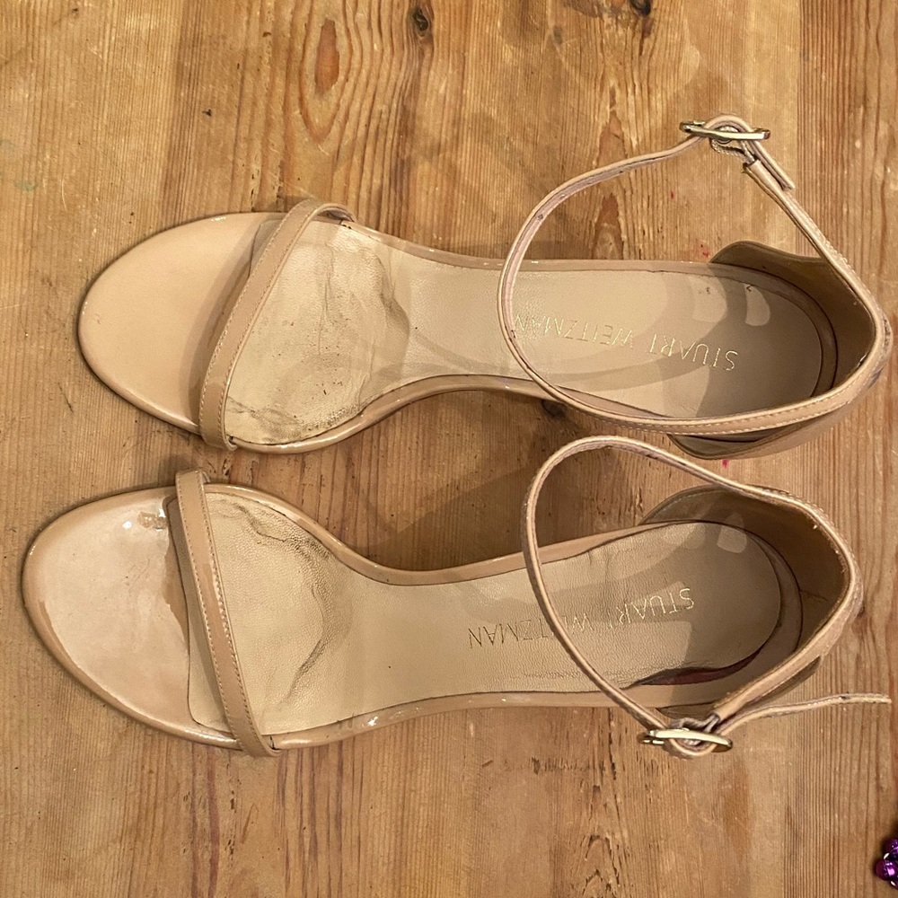Patent Leather Nudistsong Heel by Stuart Weitzman (8W) - Picture 2 of 10